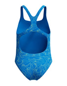 Speedo - Hyperboom Allover Medalist Swimsuit - Blue/Green - Product Back