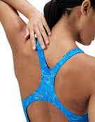 Hyperboom Medalist Allover Print Swimsuit - Blue