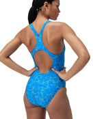Hyperboom Medalist Allover Print Swimsuit - Blue