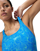 Hyperboom Medalist Allover Print Swimsuit - Blue