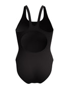 Speedo - Hyperboom Placement Muscleback Swimsuit - Black/Coral Pink - Product Back