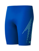 Speedo - Hyperboom Placement Swim Jammer - Blue/Green - Product Front