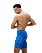 Speedo - Hyperboom Placement Swim Jammer - Blue/Green - Model Side