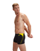 Speedo - Hyperboom Splice Aquashort - Black/Yellow - Model Side