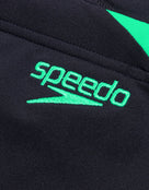 Speedo - HyeperBoom Splice Swim Jammer - Navy/Green - Speedo Logo