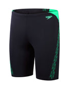 Speedo - HyeperBoom Splice Swim Jammer - Navy/Green - Product Front