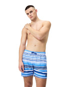 Speedo - Printed Leisure 16" Watershorts - Blue/White - Model Front