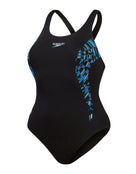 Speedo - Placement Medalist Swimsuit - Navy/Blue - Product Front