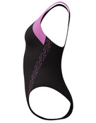 HyberBoom Splice Racerback Swimsuit - Black/Pink