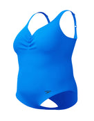 Speedo - Shaping Aquanite Swimsuit - Bright Blue/Plus Size - Product Front