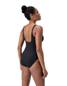 Speedo - Shaping ContourEclipse Swimsuit - Black/Pink - Model Back
