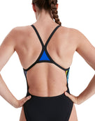 Speedo - Womens Placement Thinstrap Muscleback Back Model Close Up