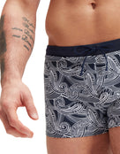 Speedo - Valmilton Allover Aquashort - Navy/White - Model Front Close Up