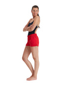Speedo - Womens Essential Watershort - Red - Model Side Full Body