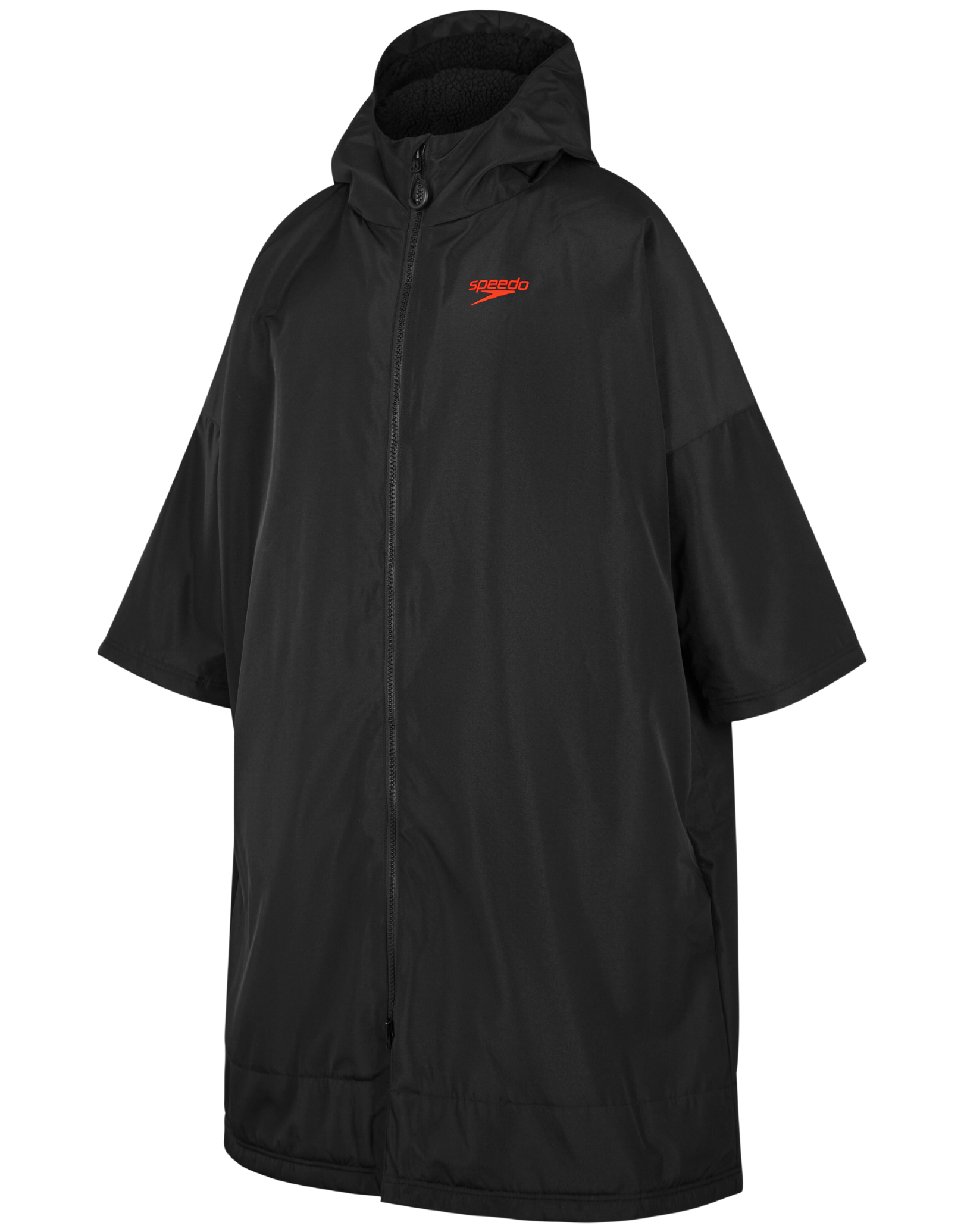 Speedo Thermal Dry Change Adult Long Sleeved Robe Black Red