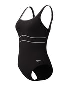 Speedo - Shaping Contour Eclipse Swimsuit - Black - Product Front