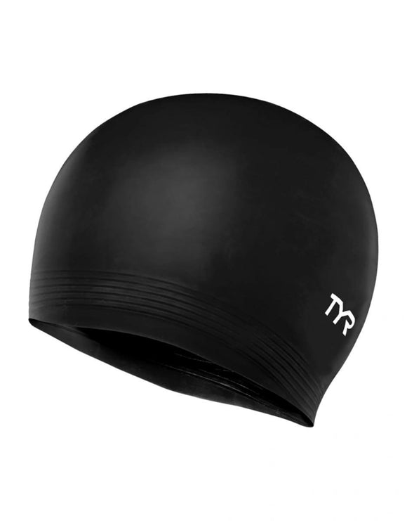 TYR - Adult Latex Swim Cap - Black