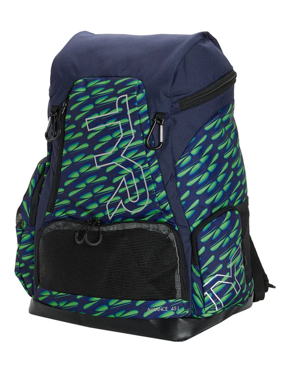 TYR - Alliance Dragonflyte 45L Backpack - Green/Navy - Product Front/Side