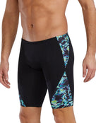 TYR - Energia Durafast Elite Blade Splice Swim Jammer - Black/Green - Model Front/Side