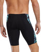 TYR - Energia Durafast Elite Blade Splice Swim Jammer - Black/Green - Model Front