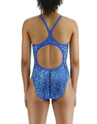 Girls Atolla Durafast Lite Diamondfit Swimsuit - Blue - Model Back