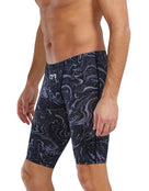 TYR - Mens Thresher Hyperblitz Swim Jammer - Titanium Black - Model Side