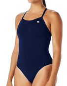 TYR - Solid Durafast Elite Diamondfit Swimsuit - Navy - Front