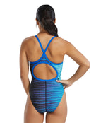 TYR - Speedwarp Durafast Elite Diamondfit Swimsuit - Blue - Model Back