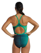 TYR - Speedwarp Durafast Elite Diamondfit Swimsuit - Green - Model Back