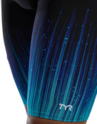 TYR - Speedwarp Durafast Elite Swim Jammer - Blue - Logo Close Up