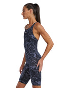 TYR - Womens Thresher Hyperblitz Open Back Kneeskin - Titanium Black - Model Side