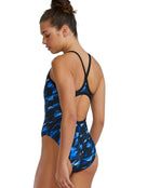 TYR - Triadic Durafast Elite Diamondfit Swimsuit - Blue - Model Side