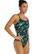 TYR - Triadic Durafast Elite Trinityfit Swimsuit - Green - Model Side
