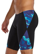 TYR - Waveform Durafast Elite Swim Jammer - Blue/Green - Model Side