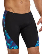 TYR - Waveform Durafast Elite Swim Jammer - Blue/Green - Model Front/Side