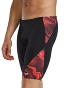 TYR- Waveform Durafast Elite Swim Jammer - Red - Model Side