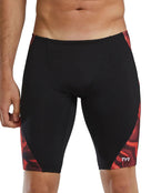 TYR- Waveform Durafast Elite Swim Jammer - Red - Model Front