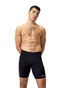Tech Panel Swim Jammer - Black/Red