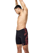Tech Panel Swim Jammer - Black/Red