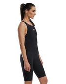 Venzo Open Back Kneeskin - Onyx Black