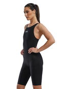 Venzo Open Back Kneeskin - Onyx Black