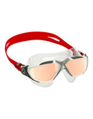 Aquasphere - Vista Swim Mask - Titanium Mirrored - White/Red/Iridescent Mirrored - Product Front/Side Right