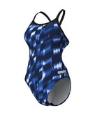 Arena - Wave Challenge Back Swimsuit - Black/Royal - Product Front
