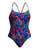 Funkita - Weedy One Diamond Back Swimsuit - Multi - Product Front