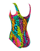 Zoggs - Wild Mix Thermal Lined Scoopback Swimsuit - Multi - Product Back