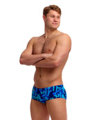 Funky Trunks - You Blued Classic Swim Trunks - Blue - Model Front/Side
