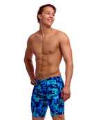 Funky Trunks - You Blued Swim Training Jammer - Blue - Model Front/Side