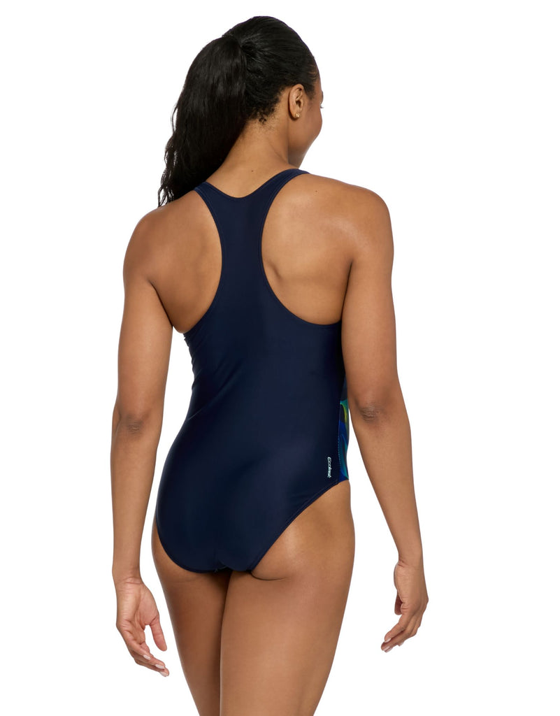 Zoggs Siroc Sonic Back Swimsuit - Navy/Blues | Simply Swim