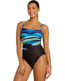 ZOGGS-SS-26-462361-Classicback-Elaine-Black_Blue_front-swimsuit