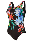 ZOGGS-SS-26-462362-Bedarra-Scoopback-Black_Multi_front-swimsuit